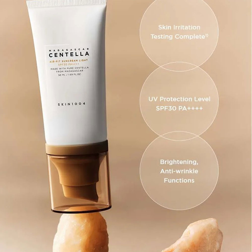 Kbeauty Glass Skin SKIN1004 Madagascar Centella Air-fit Suncream Light 50ml 