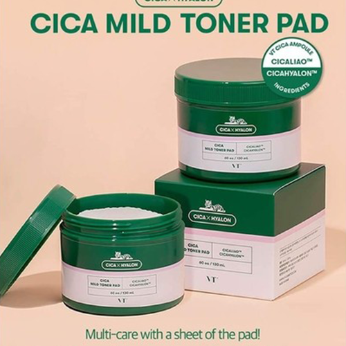 Kbeauty Glass Skin VT Cica Mild Toner Pad 130ml / 60ea 