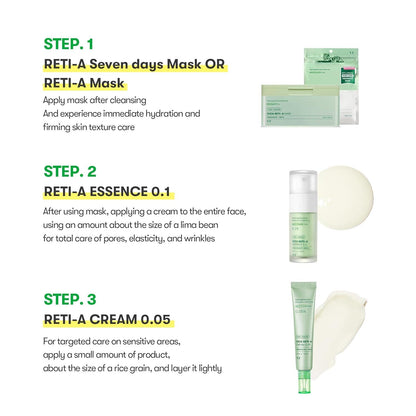 Kbeauty Glass Skin VT Cica Reti-a Mask 30ea 