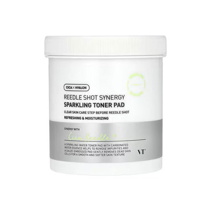 Kbeauty Glass Skin VT Reedle Shot Synergy Sparkling Toner Pad 80ea 