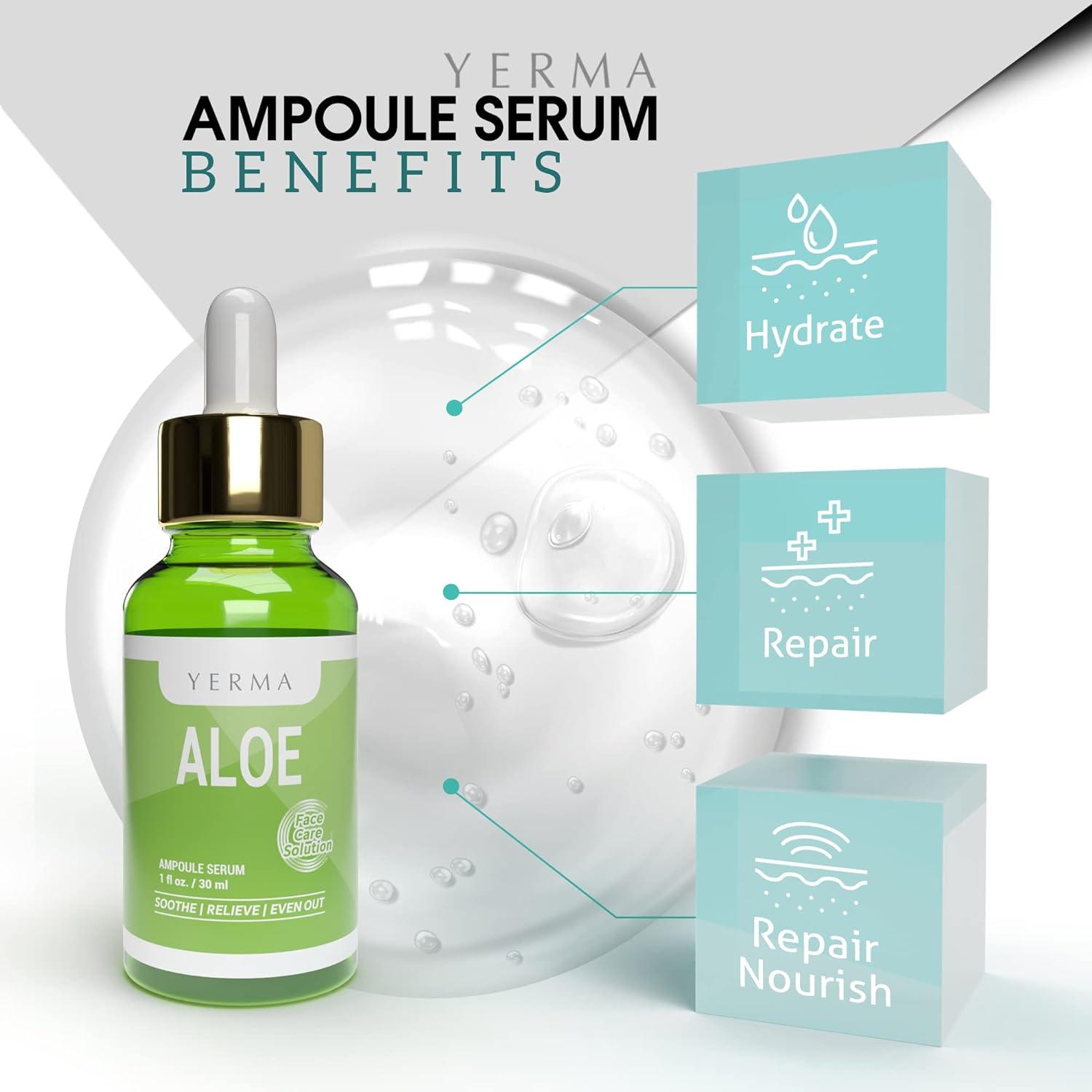 Kbeauty Glass Skin Yerma Ampoule Serum Aloe Soothe