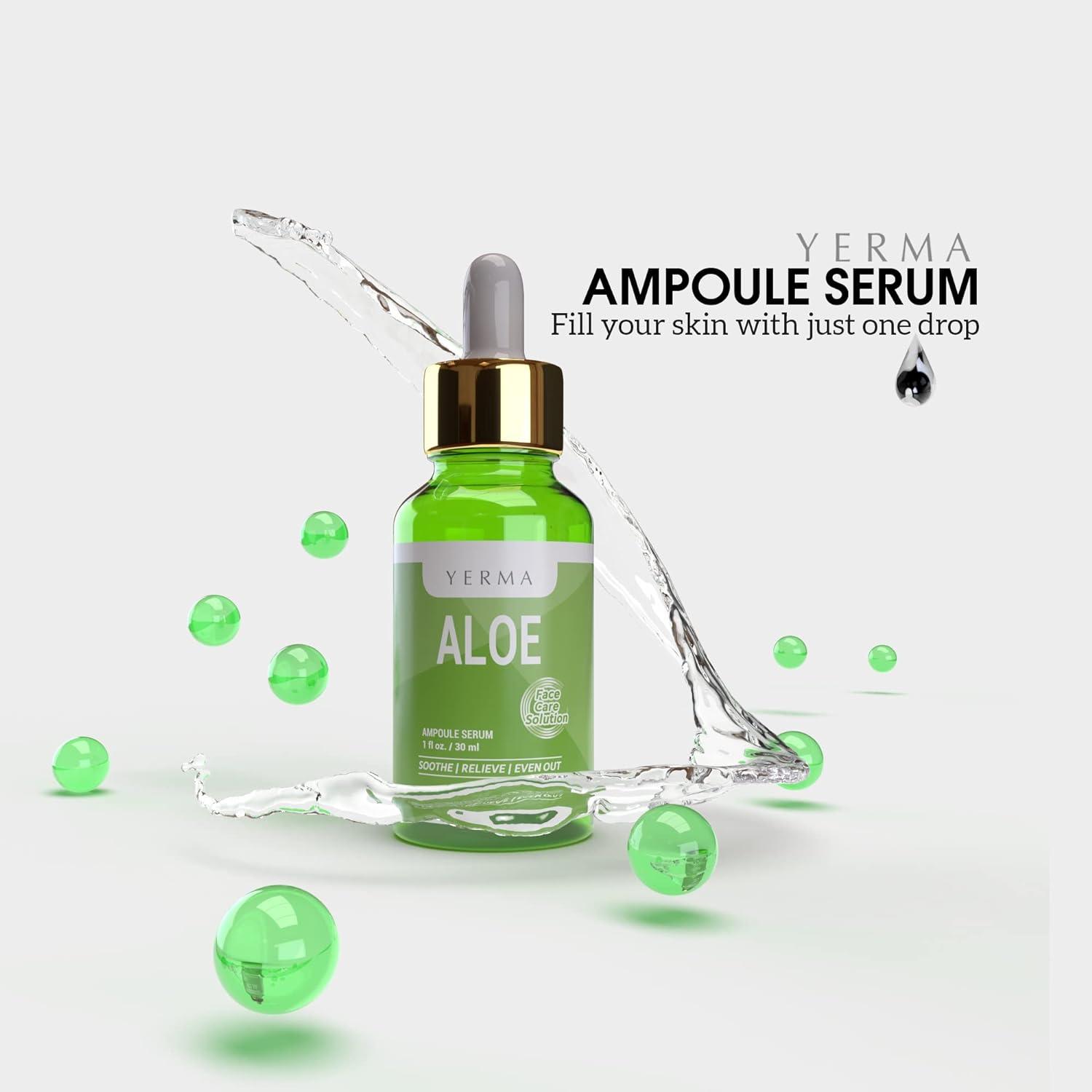 Kbeauty Glass Skin Yerma Ampoule Serum Aloe Soothe