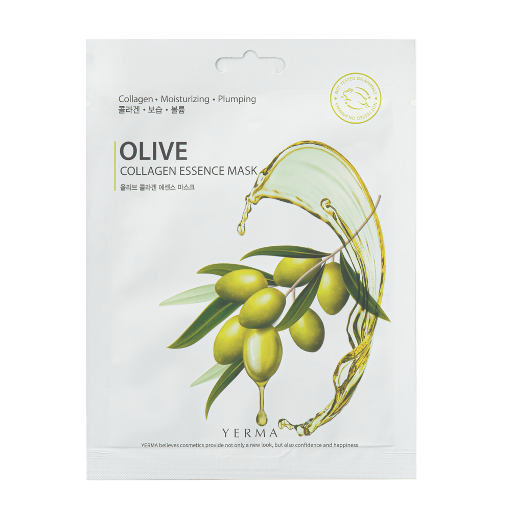 Kbeauty Glass Skin Yerma Collagen Essence Mask (olive Oil) Collagen