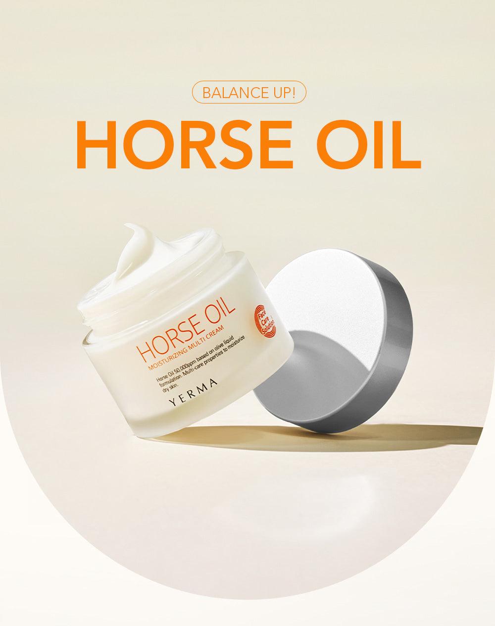 Kbeauty Glass Skin Yerma Horse Oil Moisturizing Multi Cream Horse Oil