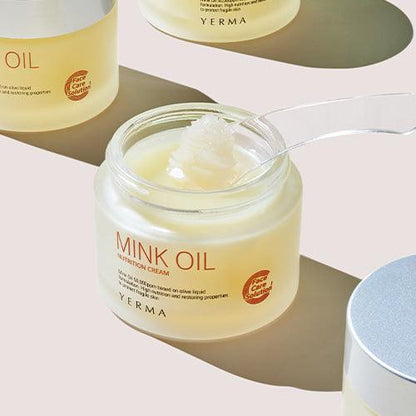 Kbeauty Glass Skin Yerma Mink Oil Moisturizing Multi Cream Mink Oil Extract