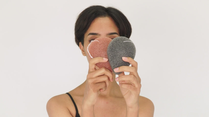 Kbeauty Glass Skin Purito Jeju Volcanic Scoria Konjac Sponge 