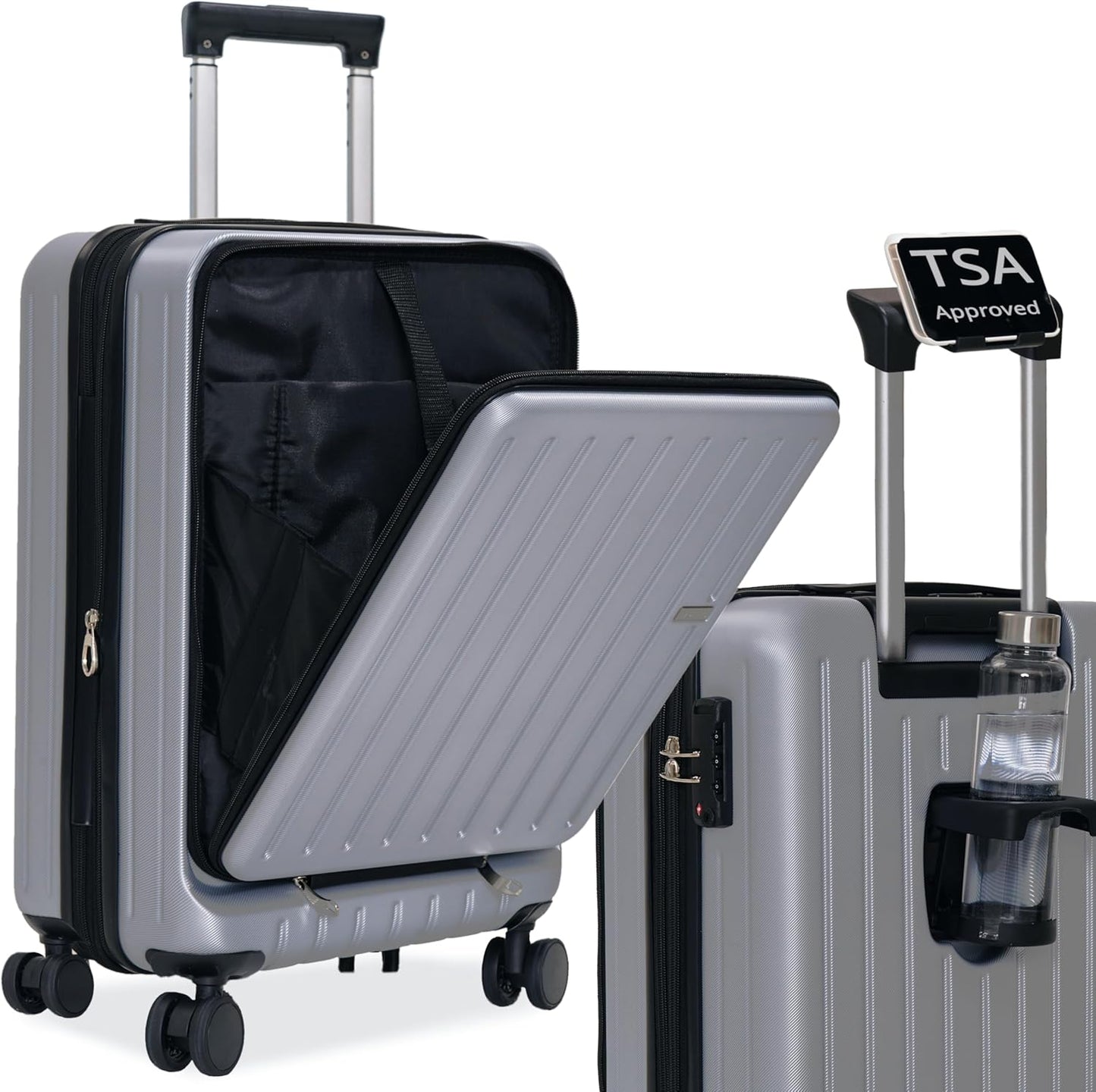 Carry-on Luggage by MAITO - Hardside Lightweight Carry on Luggage with Spinner Wheels